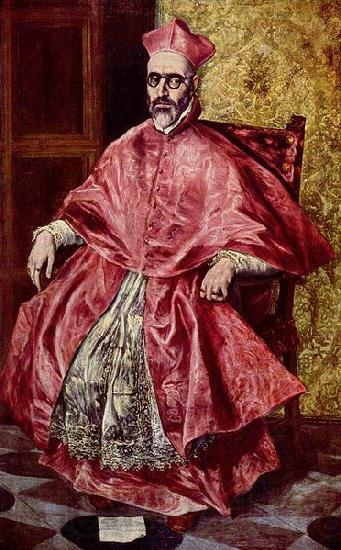 El Greco Portrat des Kardinalinquisitors Don Fernando Nino de Guevara Spain oil painting art